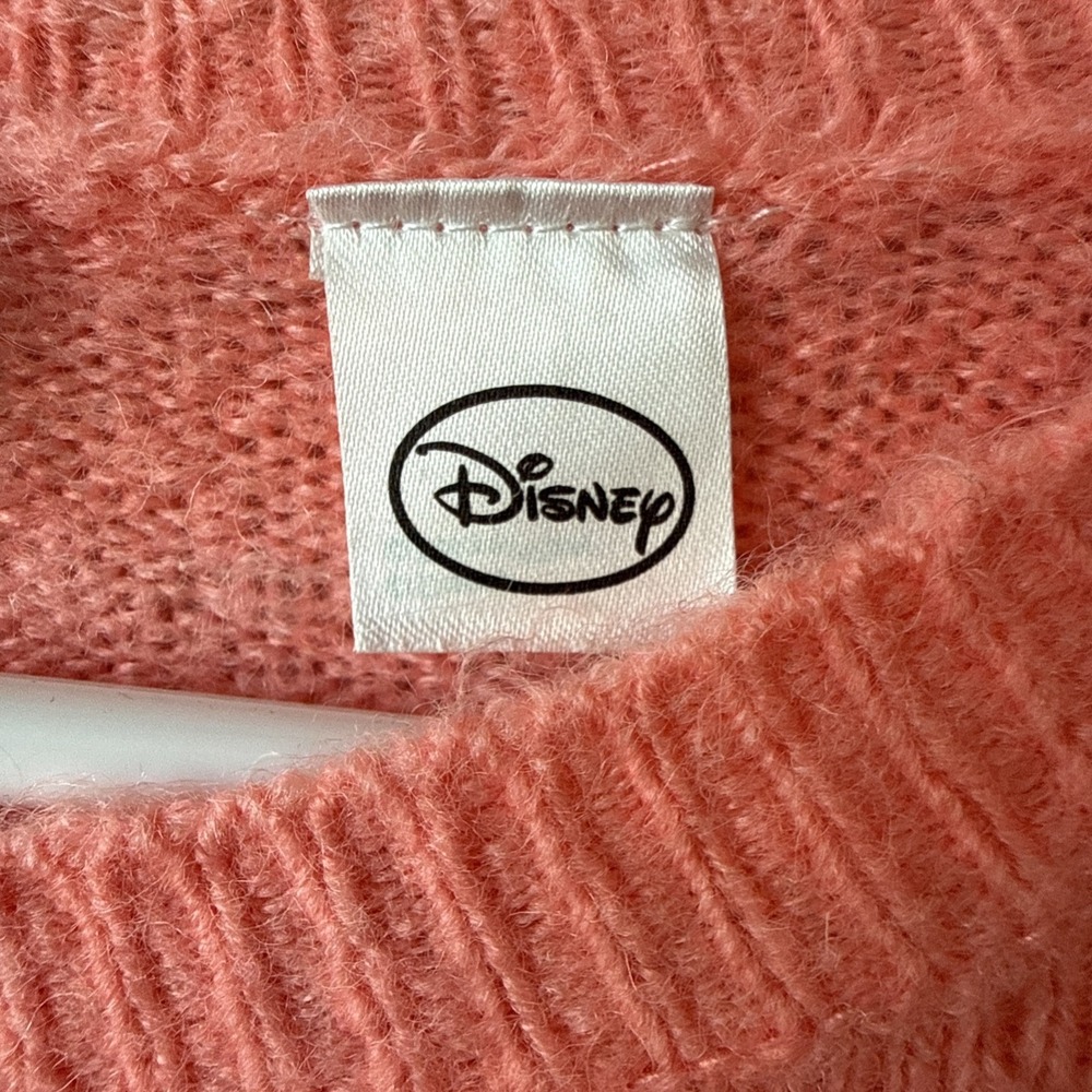 H&M L.O.G.G. Disney Mickey Soft Wool Blend Fuzzy Knit Sweater S 90s Nostalgia - Picture 5 of 10